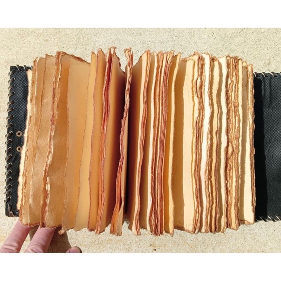 Vintage Hocus Pocus Book of Spells Leather Journal Evil Eye Diary 7” - Picture 2 of 11